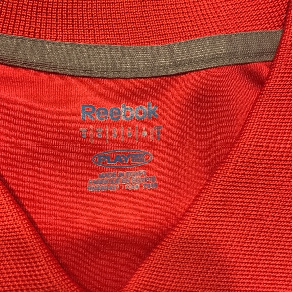 Reebok Red / Gray Polo Shirt Men’s Small - Picture 5 of 5